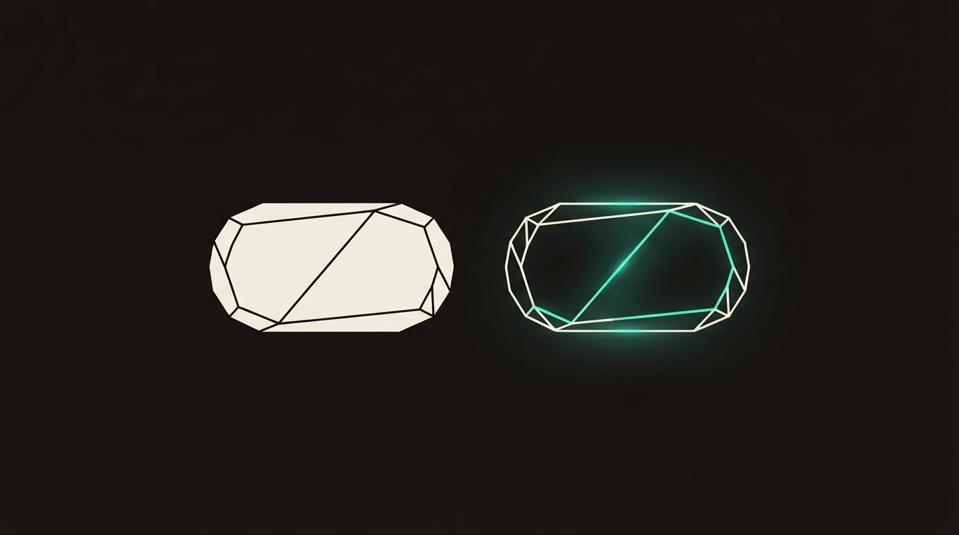 Abstract illustration of two toggle switches representing app settings